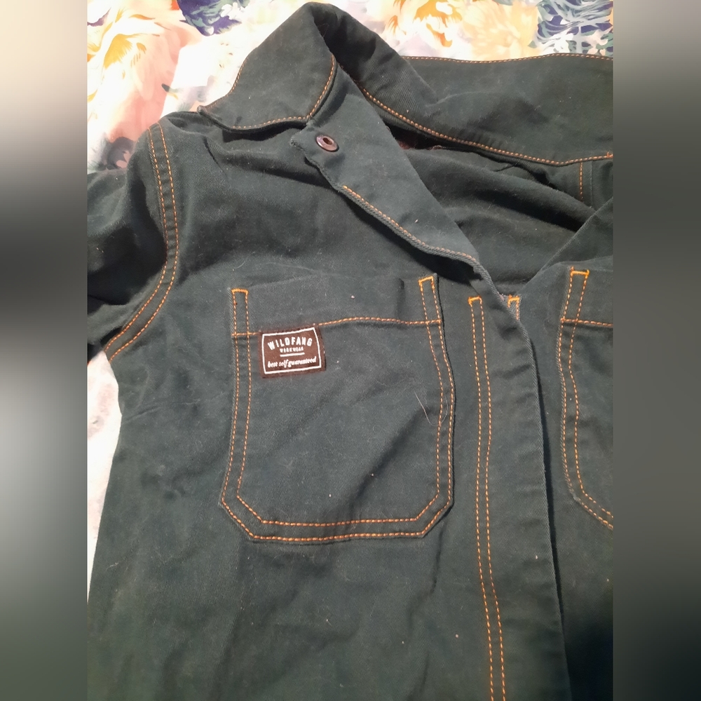 Wildfang XS Coverall Green